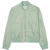 Blazer - Dusty Mint - Lange Mouwen - Staande Kraag - Ritssluiting