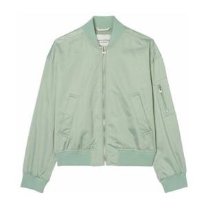 Blazer - Dusty Mint - Lange Mouwen - Staande Kraag - Ritssluiting