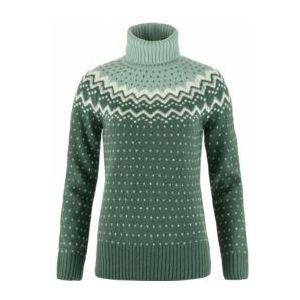 Trui Fjällräven Women Övik Knit Roller Neck Deep Patina Misty Green-XXS