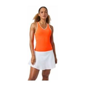 Tennisshirt Björn Borg Women Ace V Neck Tank Top Shocking Orange-S