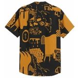 OAS - Men Krispy Night Cuba Linen Shirt - Blouse - Blauw - Katoen