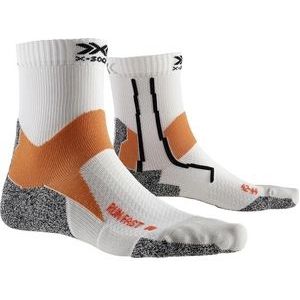 Hardloopsokken X-Socks Run Fast Socks White Orange-Schoenmaat 39 - 41