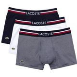 Boxershort Lacoste Men Iconic Navy Blauw / Wit (Set van 3)-S