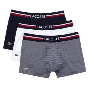 Boxershort Lacoste Men Iconic Navy Blauw / Wit (Set van 3)-XL