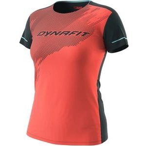 Hardloopshirt Dynafit Women Alpine 2 Short Sleeve Hot Coral-S