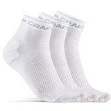 Sok Craft Core Dry Mid Sock 3-Pack White-Schoenmaat 40 - 42