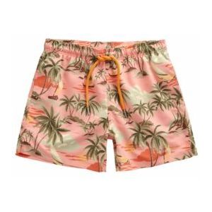 Zwembroek GANT Men Swim Shorts Hawaii Print Peachy Pink-XXXL