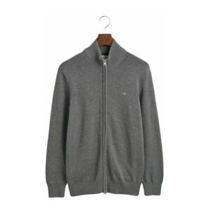 Vest GANT Men Cotton Cardigan Dark Grey Melange-L