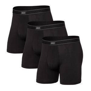 Saxx - Daytripper Bb Fly - Boxershort - Black - 3 Stuks - Viscose en Spandex