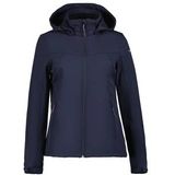 Jas Icepeak Women Brenham Softshell Jacket Dark Blue-Maat 46