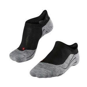 FALKE RU4 Invisible Hardloopsokken anti blaren, gemiddelde padding katoen sportsokken dames zwart - Maat 35-36