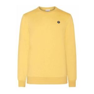 Trui KnowledgeCotton Apparel Men Erik Basic Badge Sweat Misted Yellow
