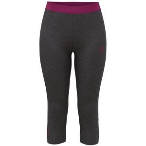 Ondergoed Odlo Women Bottom 3/4 Performance Wool 150 Odlo Graphite Grey Melange Festival Fuchsia-M