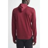 Craft - Eaze Sweat Hood - Vest - Rood - 100% Polyester