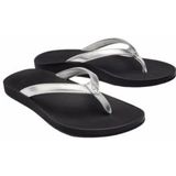 OluKai - Puawe - Slipper - Zilver Zwart - Nylon en PU