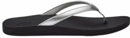 OluKai - Puawe - Slipper - Zilver Zwart - Nylon en PU