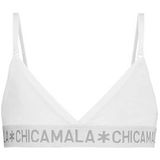 Sport BH Chicamala Girls Triangle Top Solid White-Maat 176