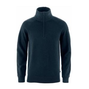 Fjällräven - Övik Lite Half Zip - Wollen Trui - Blauw