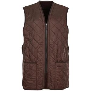 Bodywarmer Barbour Men Polarquilt Waistcoat/Zip-In Liner Dark Brown-XL