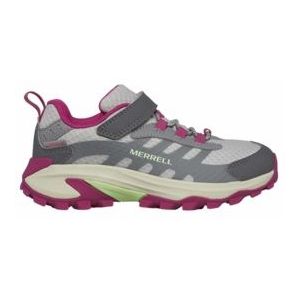 Wandelschoen Merrell Kids Moab Speed 2 Low A/C Wtrpf Grey Berry Mint-Schoenmaat 33