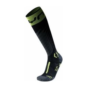 Skisok UYN Men One Merino Black/Lime-Schoenmaat 45 - 47