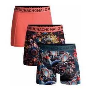 Boxershort Muchachomalo Men Nostalgic Print Print Pink ( 3-Pack )-XXL