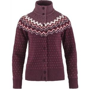 Vest Fjällräven Women Övik Knit Cardigan W Dark Garnet-XS