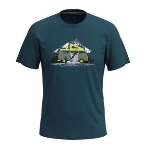 T-Shirt Smartwool Unisex River Van Graphic Short Sleeve Tee Slim Fit Twilight Blue-XXL