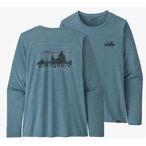 Longsleeve Patagonia Women Capilene Cool Daily Graphic Shirt 73 Skyline Light Plume Grey X Dye-XL