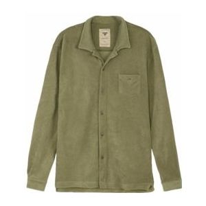 OAS - Camisa Terry Shirt - Blouse - Khaki - 100% Katoen Terry