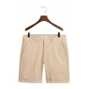 Korte broek GANT Men Slim Sunfaded Shorts Dry Sand-Maat 34