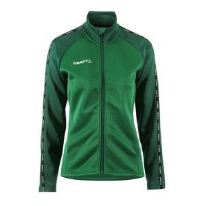 Trainingsjack Craft Women Squad 2.0 Full Zip Team Green Ivy-S