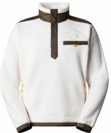 The North Face - Royal Arch 1/4 Snap - Trui - Gardenia White New Taupe Green