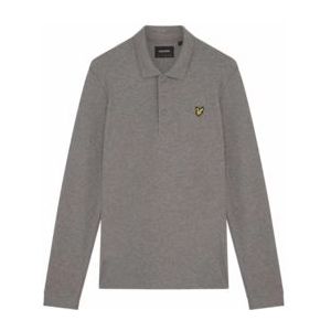 Polo Lyle & Scott Men Ls Mid Grey Marl-XL