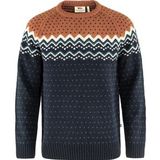 Trui Fjallraven Men Ovik Knit Sweater Dark Navy-Terracotta Brown-L