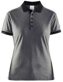 Polo Craft Noble Polo Craft Pique Shirt Women Dark Grey Melange-XL