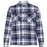 Overhemd KnowledgeCotton Apparel Men Checked Blue Check-M