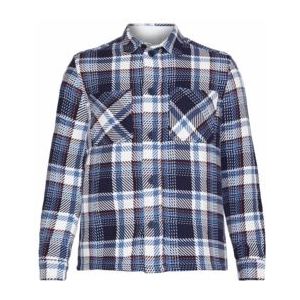 Overhemd KnowledgeCotton Apparel Men Checked Blue Check-L