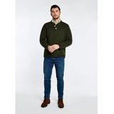 Dubarry - Taylor - Trui - Groen - Wol - Grof Breisel - V-hals Met Knopen