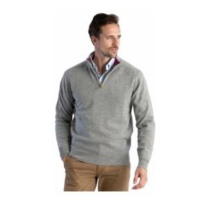 William Lockie - Leven - Vest - Flannel - Zip Neck - Contrast Kraag