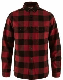 Overhemd Fjällräven Men Övik Heavy Flannel Shirt Red Black-S