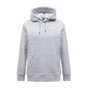 Hoodie Peak Performance Men Original Small Logo Hoodie Med Grey Melange-XXL