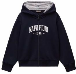 Vest Napapijri Kids B-Inot Full Zip Hoodie Blu Marine-Maat 158 - 164