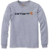 T-Shirt Carhartt Men Core Logo L/S Heather Grey-XL