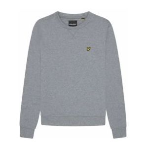 Lyle & Scott Gemêleerde Sweater Mid Grey Marl