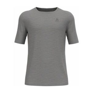 Ondershirt Odlo Men Bl Top Crew Neck S/S Merino 200 Odlo Steel Grey Melange-M