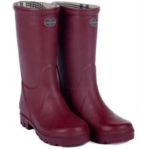 Regenlaars Le Chameau Children Petite Aventure Jersey Lined Boot Rouge-Schoenmaat 34