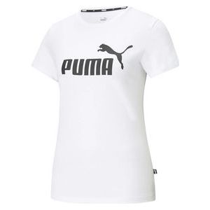 T-Shirt Puma Women Essentials Logo Tee White-L