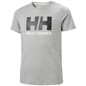 T-Shirt Helly Hansen Junior Logo T-Shirt Grey Melange-Maat 140
