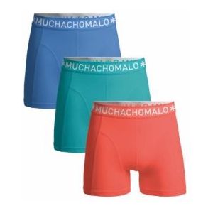 Boxershort Muchachomalo Boys Solid Orange Blue Blue ( 3-Pack )-Maat 176
